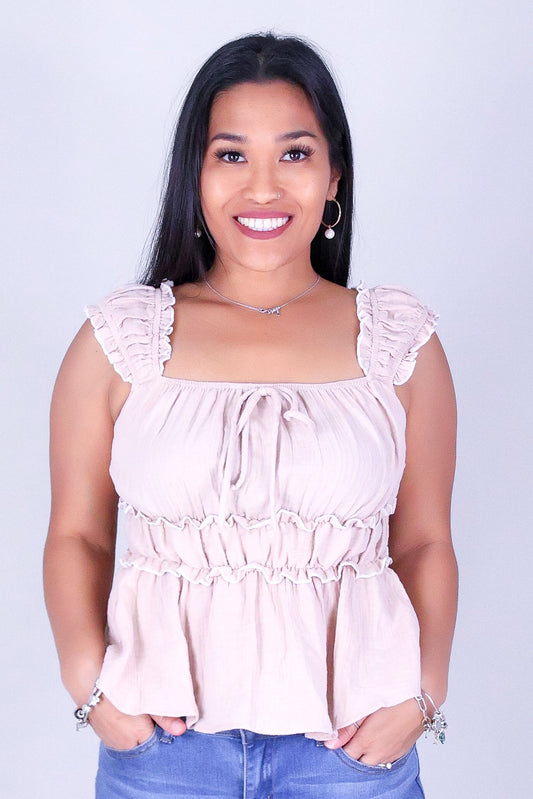 HONEY RUFFLE TOP