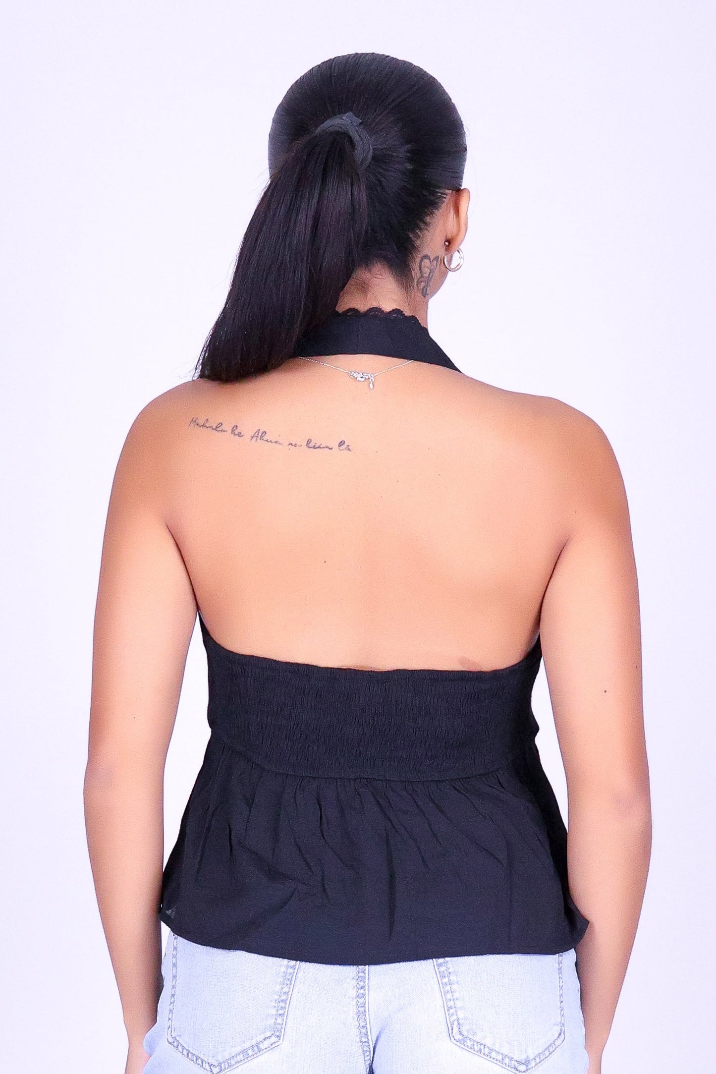 OUT ALL NIGHT HALTER TOP
