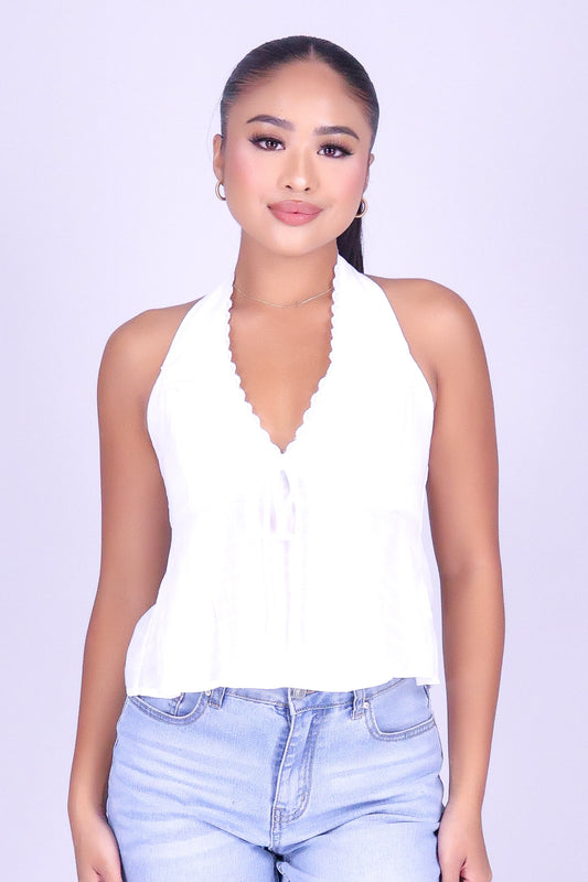OUT ALL NIGHT HALTER TOP