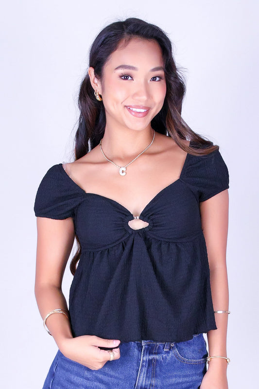 I'LL BE HERE BABYDOLL TOP