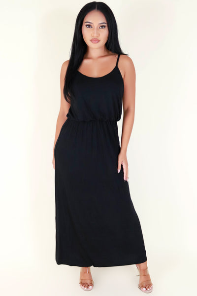 Jeans Warehouse Hawaii - S/L LONG SOLID DRESSES - THAT'S HOW I LIKE IT DRESS | By ACTIVE USA