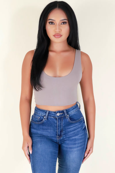 Jeans Warehouse Hawaii - SL CASUAL SOLID - SMALL DELAY CROP TOP | By ANWND