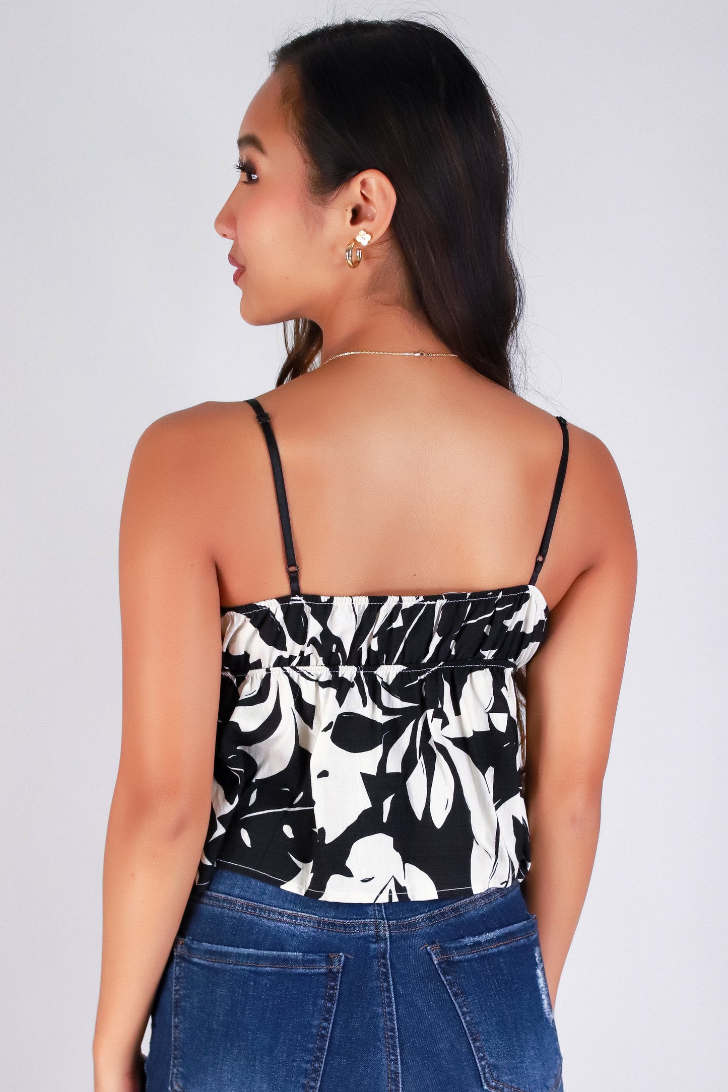 Jeans Warehouse Hawaii - TANK PRINT WOVEN CASUAL TOPS - DON'T GO BABYDOLL TOP | By I JOAH