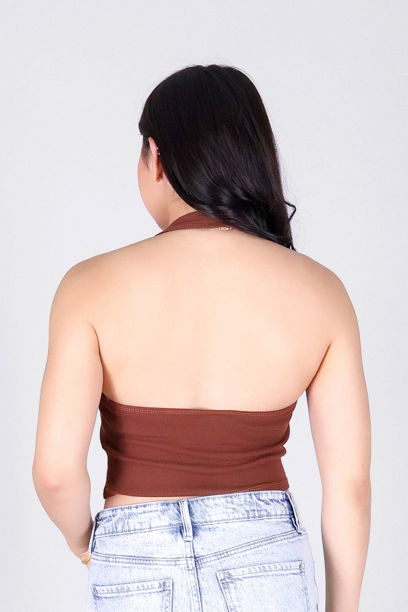 TIE THE LOOK HALTER TOP