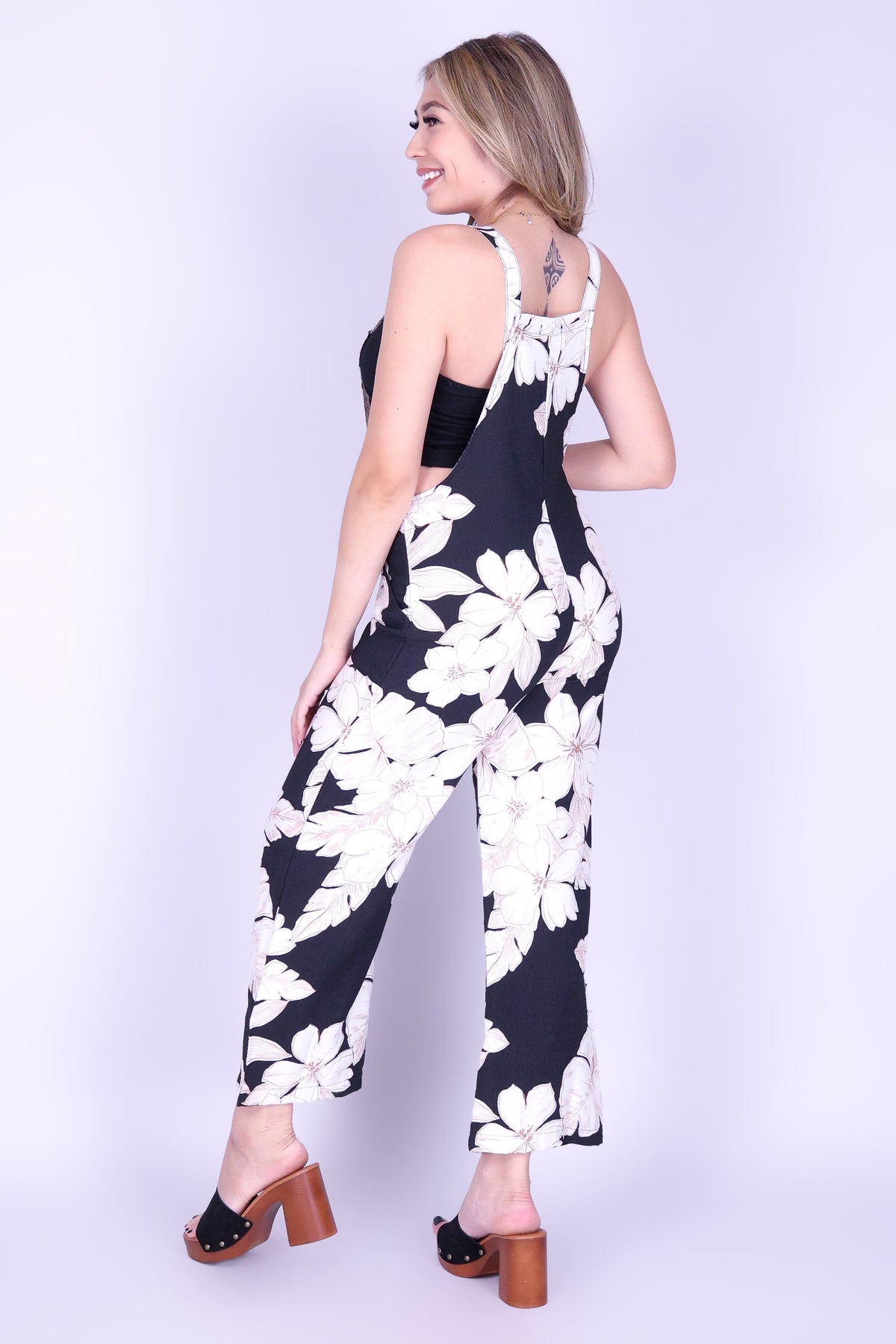 BOTANICAL ESCAPE OVERALL JUMPSUIT