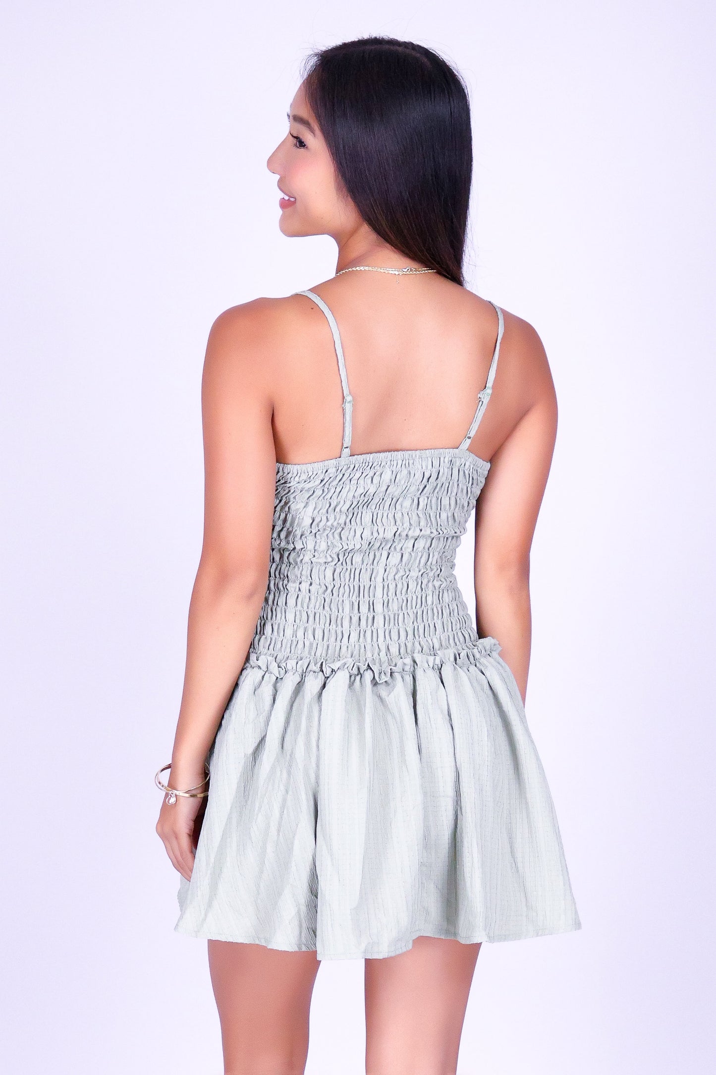 DARLING DREAM SMOCKED WAIST DRESS