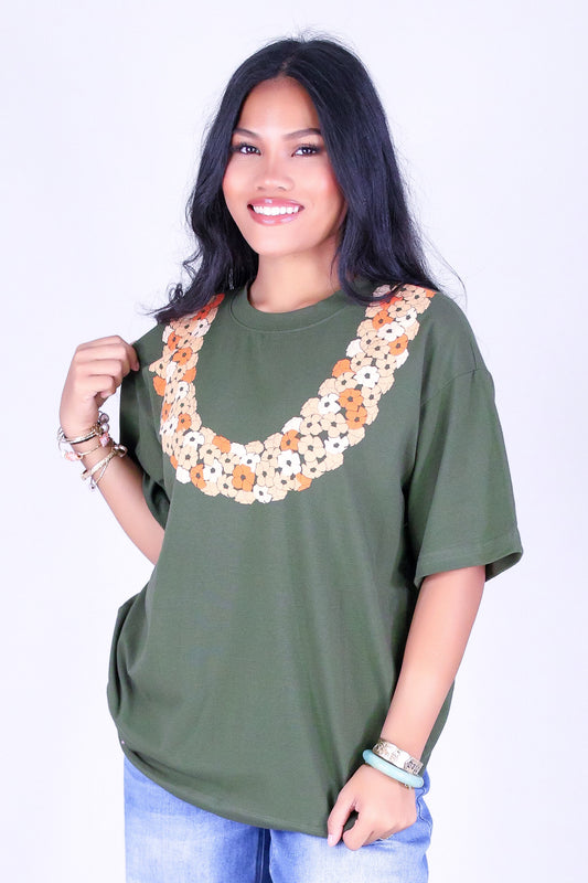 CLUSTERED PUAKENIKENI OVERSIZED TEE