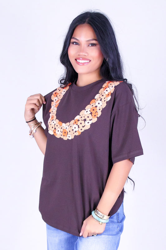 CLUSTERED PUAKENIKENI OVERSIZED TEE