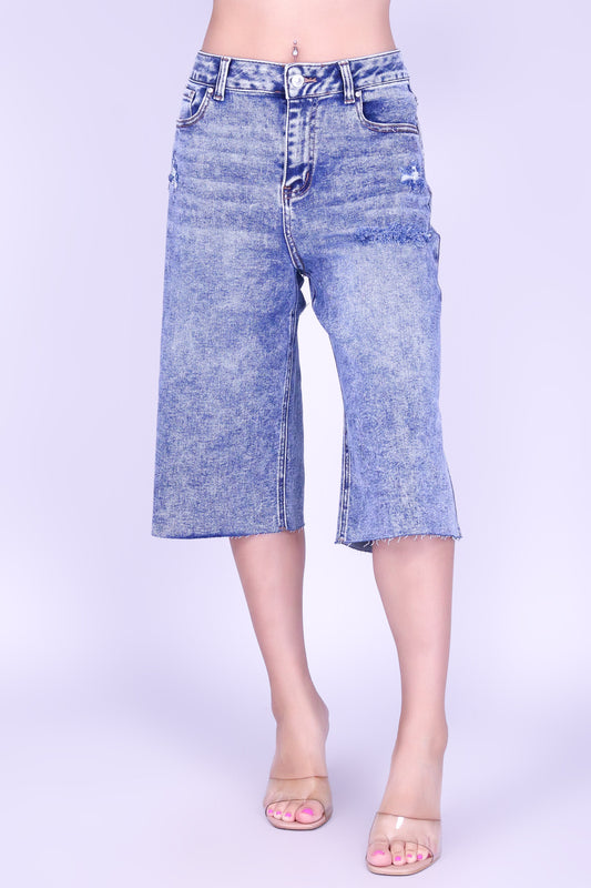NO PLANS DISTRESSED JORTS