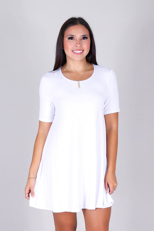 MEADOW SWAY TRAPEZE DRESS