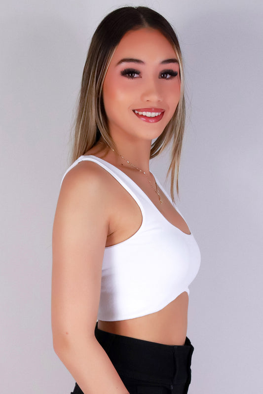 Jeans Warehouse Hawaii - SL CASUAL SOLID - THE LOW-KEY CROP TOP | By ANWND