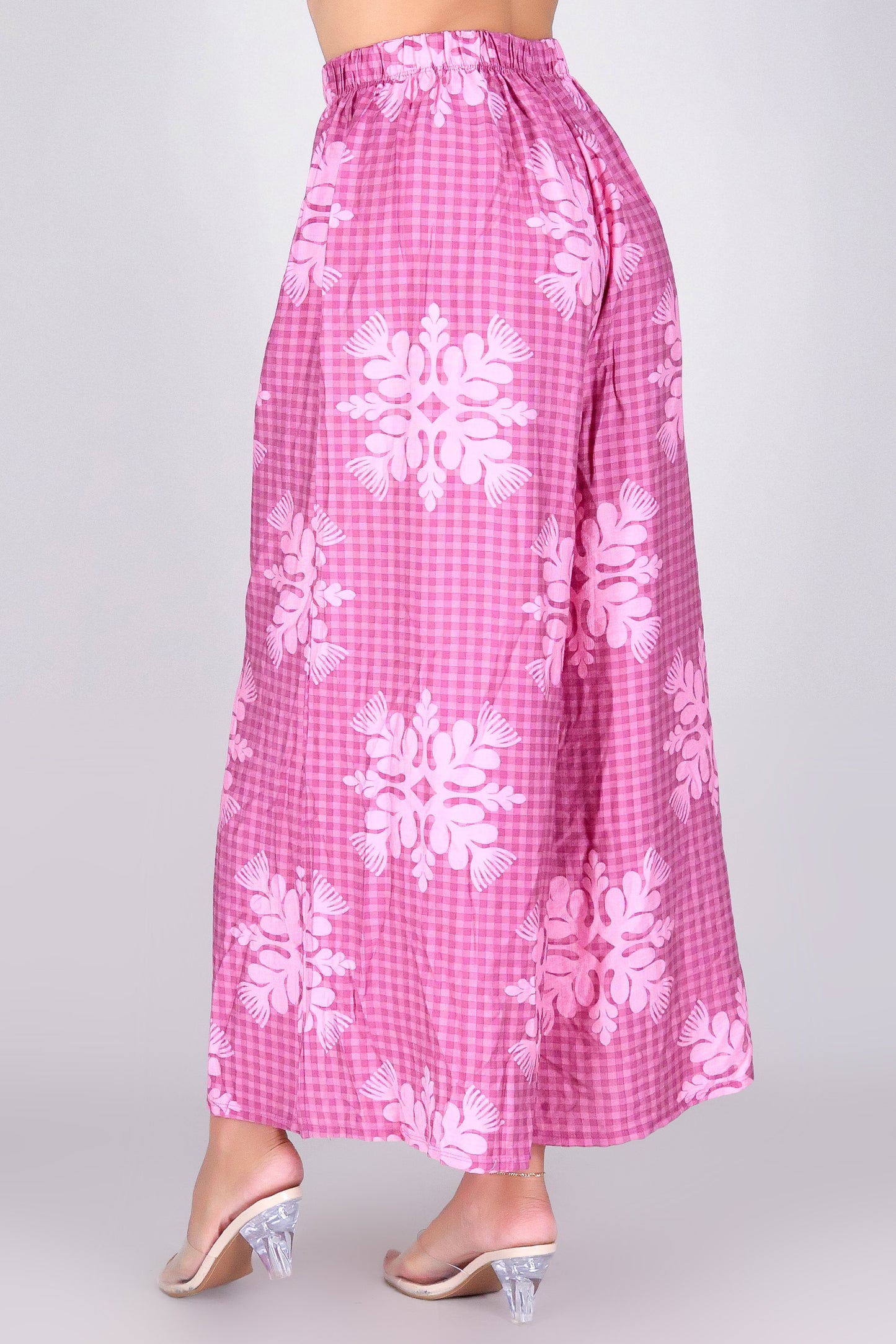 GINGHAM OHIA PALAZZO PANTS