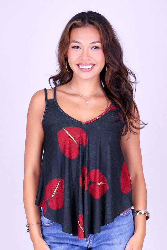 ANTHURIUM SHELL RIBBED TOP