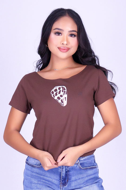 HEBREW SHELL OFF SHOULDER TEE