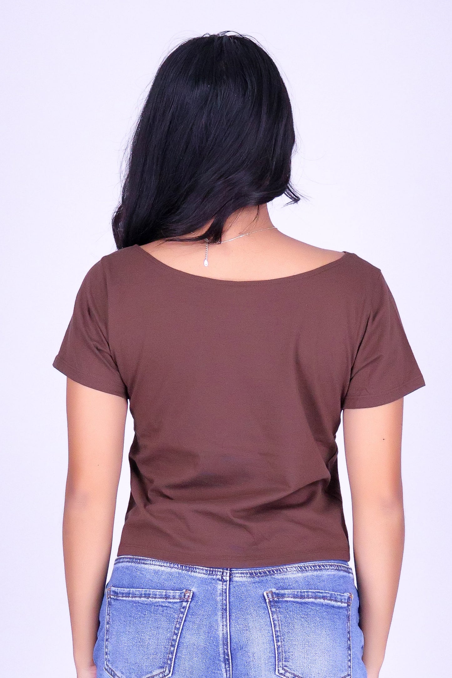 HEBREW SHELL OFF SHOULDER TEE