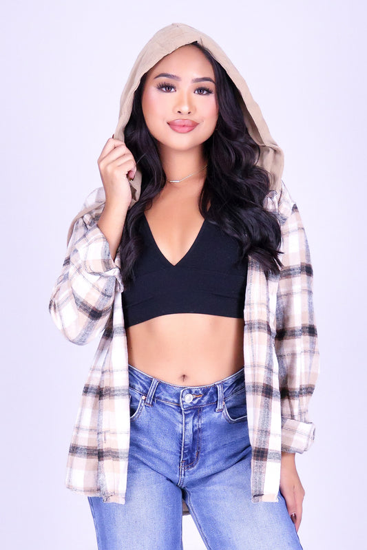 NASHVILLE PLAID TOP