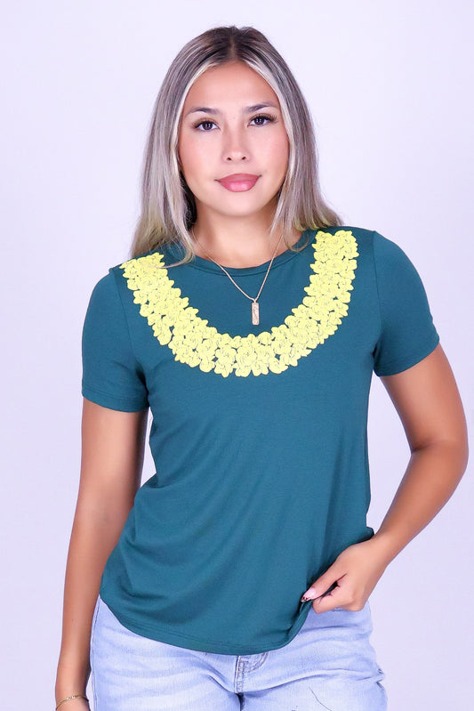 THICK PLUMERIA TEE