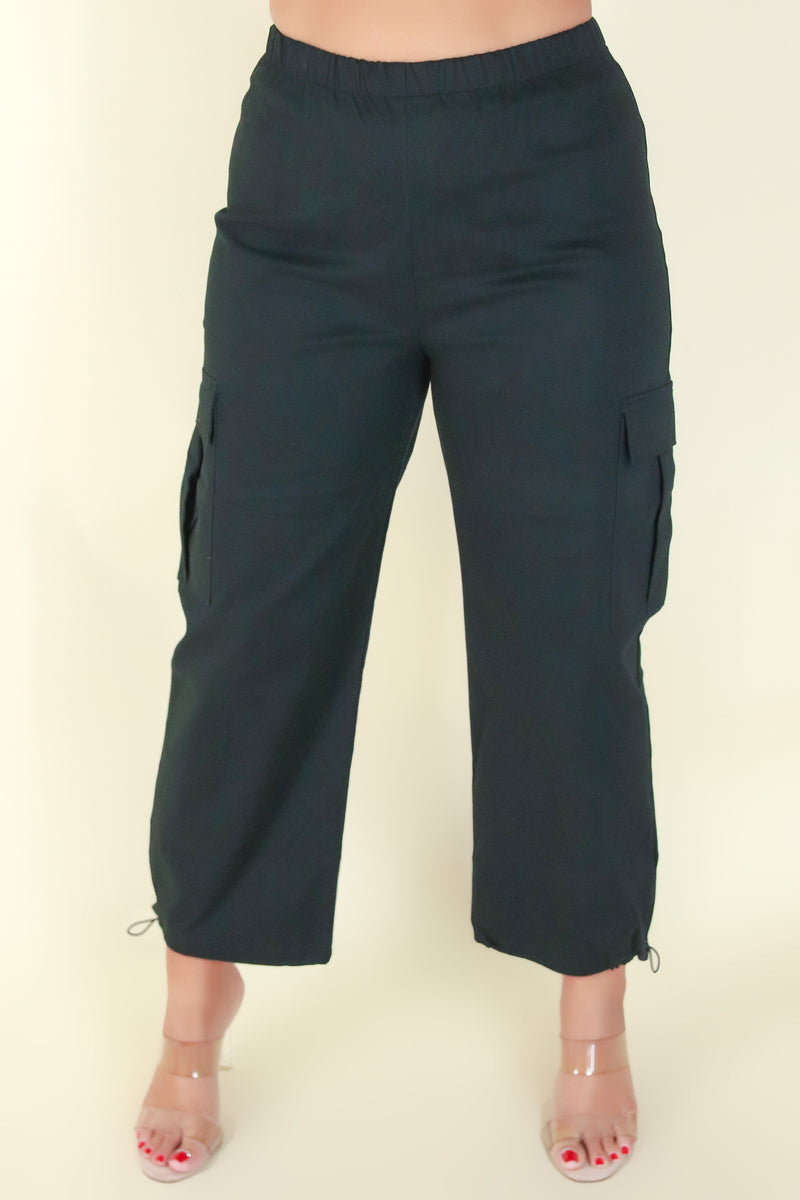 Jeans Warehouse Hawaii - PLUS CASUAL WOVEN SOLID PANTS - HAVE IT YOUR WAY PANTS | By KAY FASHION