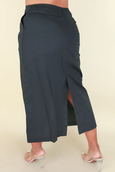 Jeans Warehouse Hawaii - PLUS Woven Long Skirt - REMIX SKIRT | By ZENOBIA