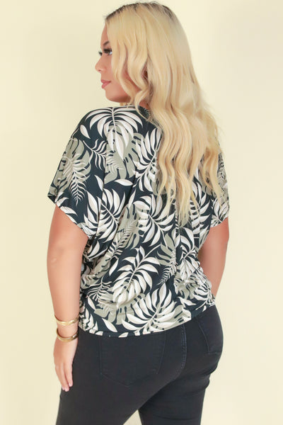 Jeans Warehouse Hawaii - PLUS PRINTED S/S - SHE'LL BE OKAY TOP | By ZENOBIA