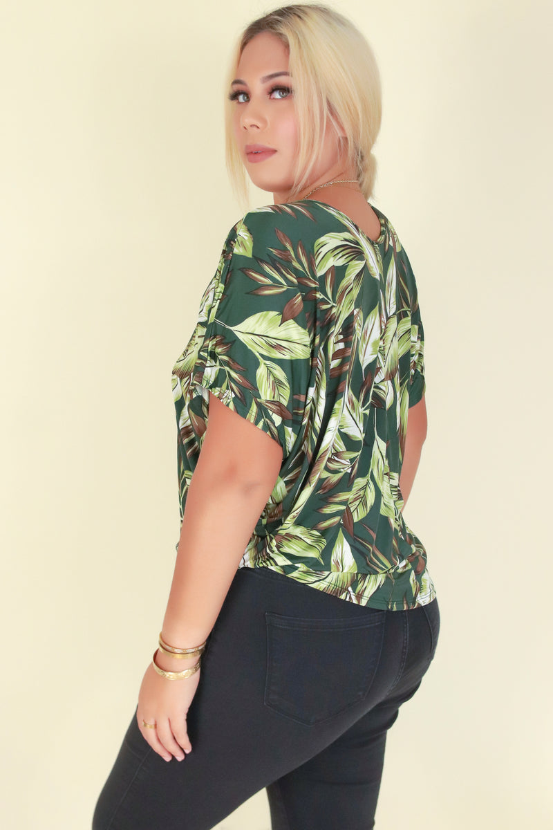 Jeans Warehouse Hawaii - PLUS PRINTED S/S - JUST IN CASE TOP | By ZENOBIA