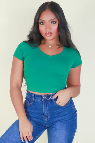 Jeans Warehouse Hawaii - S/S SOLID BASIC - EVERY GIRL NEEDS THIS TOP | By CRESCITA APPAREL/SHINE I