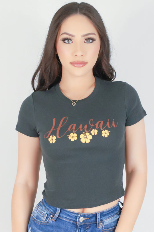HAWAII FLORAL BABY TEE