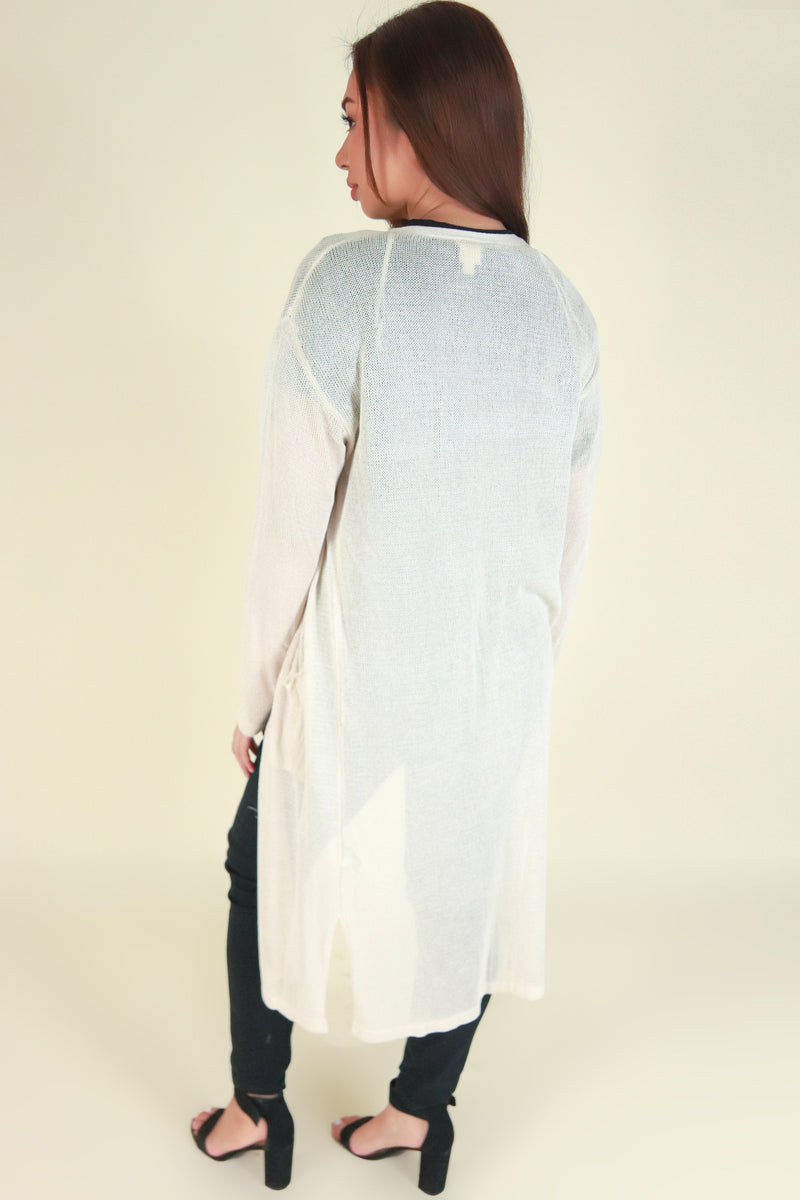 Jeans Warehouse Hawaii - LS SHRUGS/CARDIGANS - LET IT GO DUSTER | By I JOAH