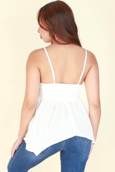 Jeans Warehouse Hawaii - TANK SOLID WOVEN DRESSY TOPS - FALLING APART TOP | By ALMOST FAMOUS