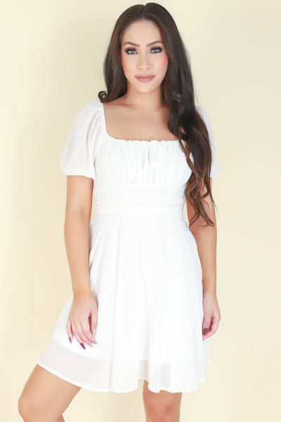 Jeans Warehouse Hawaii - SLEEVE SHORT SOLID DRESSES - CAN'T BELIEVE IT DRESS | By PAPERMOON/ B_ENVIED