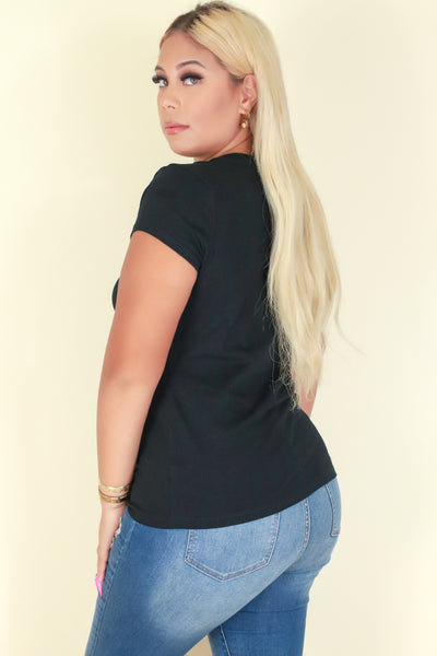 Jeans Warehouse Hawaii - PLUS BASIC SCOOP NECK TEES - I'M SPRUNG TOP | By AMBIANCE APPAREL
