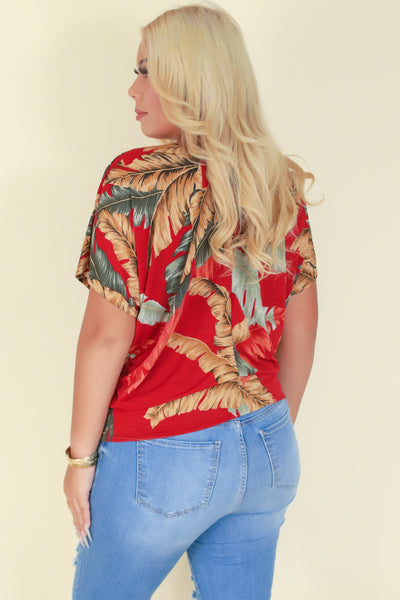 Jeans Warehouse Hawaii - PLUS PRINTED S/S - AGAINST IT ALL TOP | By ZENOBIA