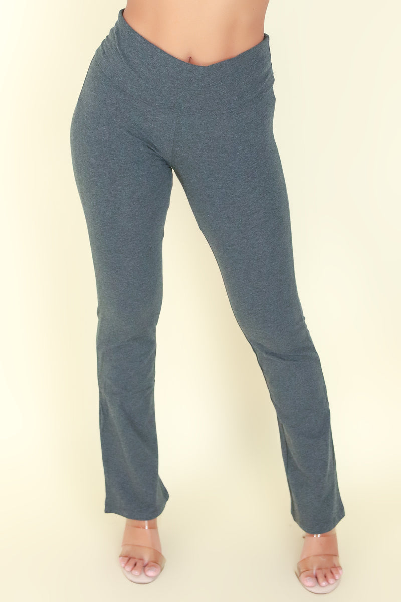 Jeans Warehouse Hawaii - SOLID KNIT PANTS - FROM THE TOP PANTS | By ACTIVE USA