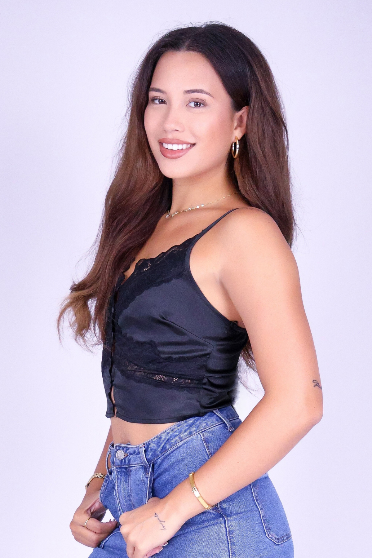 ONLY IF YOU KNEW SATIN CROP TOP