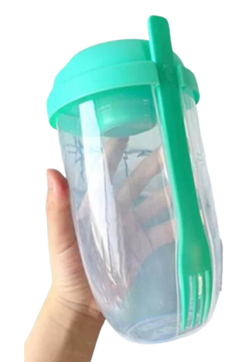 Jeans Warehouse Hawaii - MISC ACCESSORY - GREEN SALAD SHAKER CUP | By GREENWELL PROMOTIONS LTD