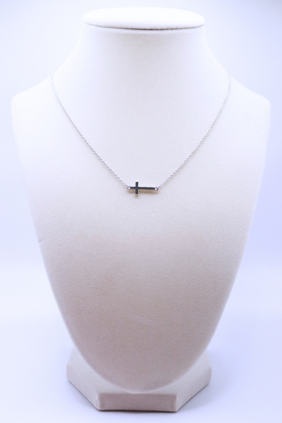 Jeans Warehouse Hawaii - NECKLACE SHORT PENDANT - DAINTY SIDEWAYS NECKLACE | By RM MANUFACTURING