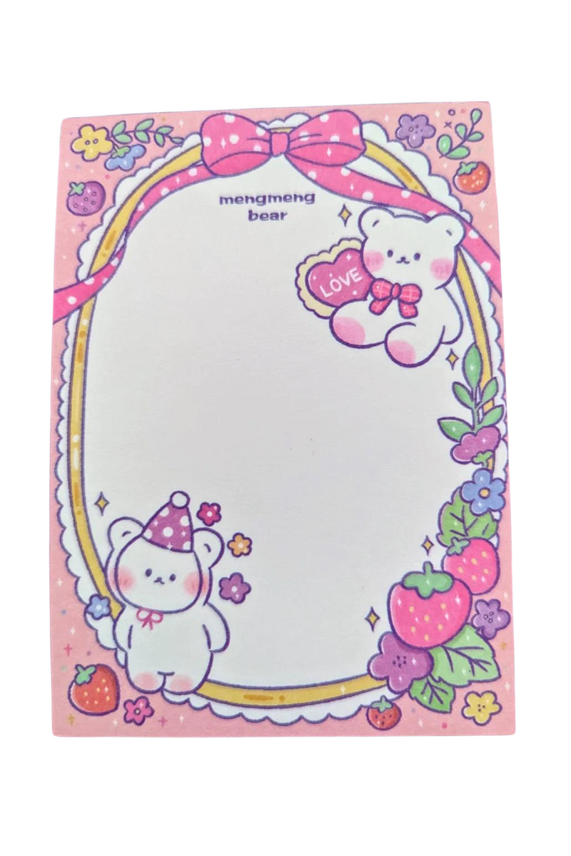 Jeans Warehouse Hawaii - STATIONERY - BEAR NOTE PAD | By GREENWELL PROMOTIONS LTD