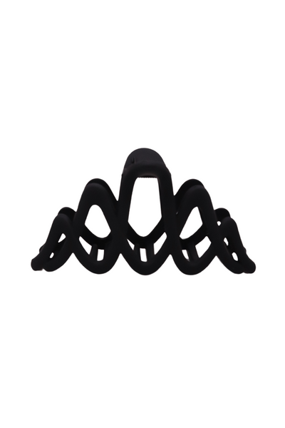 Jeans Warehouse Hawaii - CLAW CLIPS - BLACK SQUIGGLE CLIP | By JOIA TRADING
