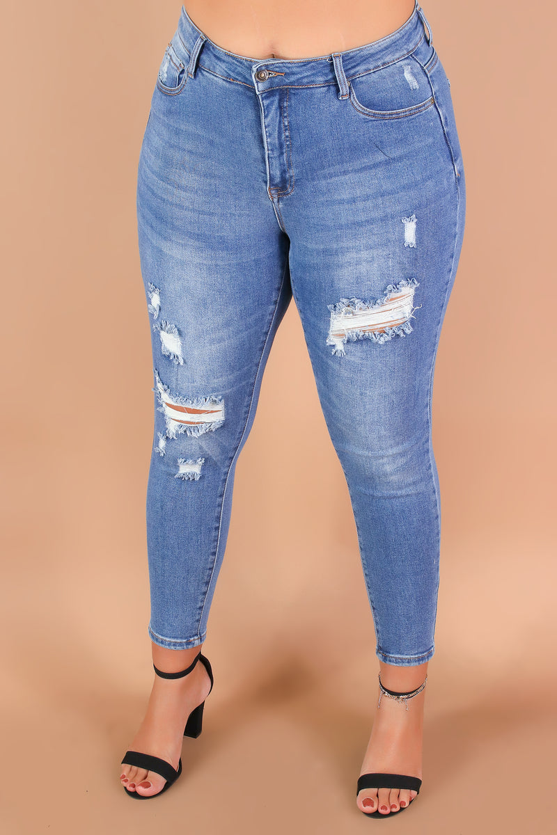 Jeans Warehouse Hawaii - PLUS Denim Jeans - NELLY SKINNY JEANS | By WAX JEAN