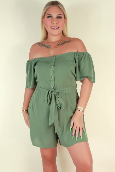 Jeans Warehouse Hawaii - PLUS SOLID ROMPERS - ON MY WAY OUT ROMPER | By ZENOBIA