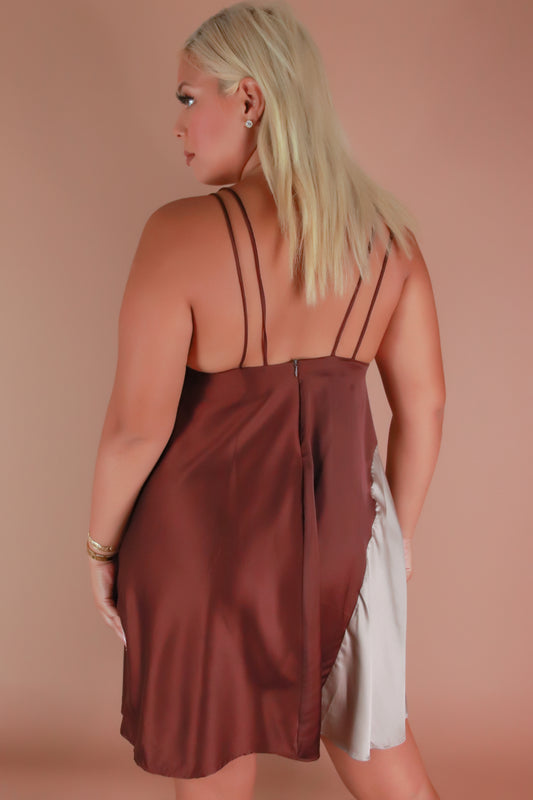 Jeans Warehouse Hawaii - PLUS PLUS WOVEN SOLID DRESSES - BACK TO NORMAL DRESS | By ZENOBIA