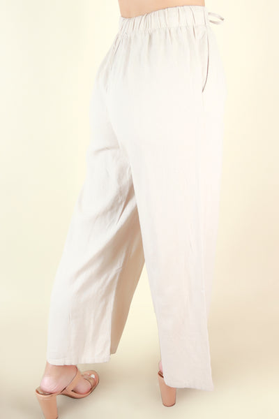 Jeans Warehouse Hawaii - SOLID WOVEN CAPRI'S - STAY OUT OF IT PANTS | By AMBIANCE APPAREL