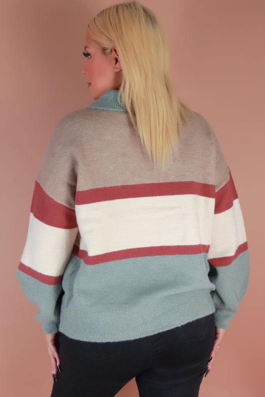 Jeans Warehouse Hawaii - PLUS PTTN LONG SLV TOPS - KEEP UP WITH ME SWEATER | By TASHA