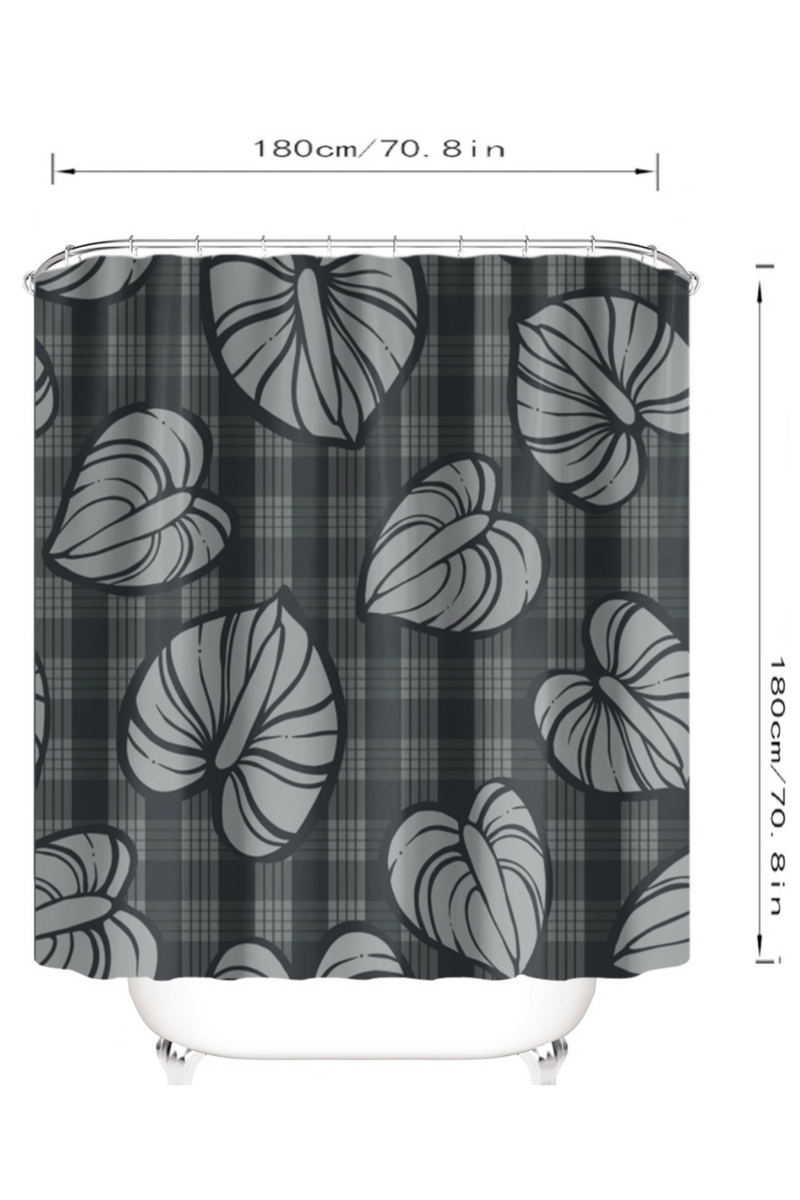 ANTHURIUM PALAKA SHOWER CURTAIN