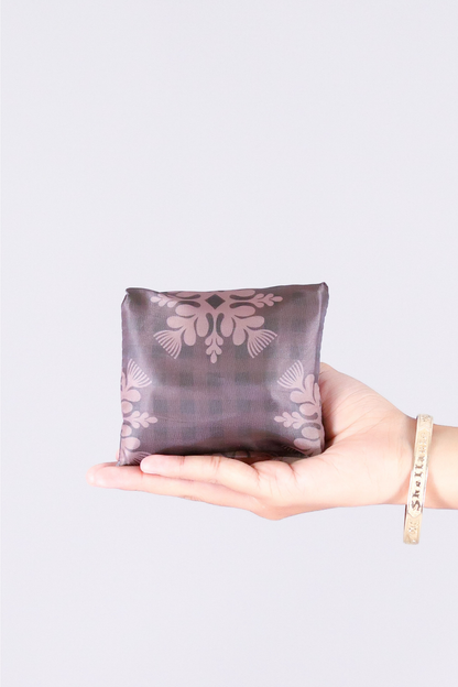 MINI GINGHAM OHIA FOLDABLE REUSABLE BAG