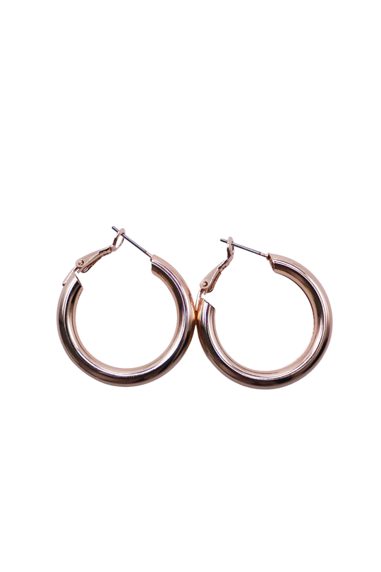 FULL CIRCLE CHUNKY HOOP EARRINGS