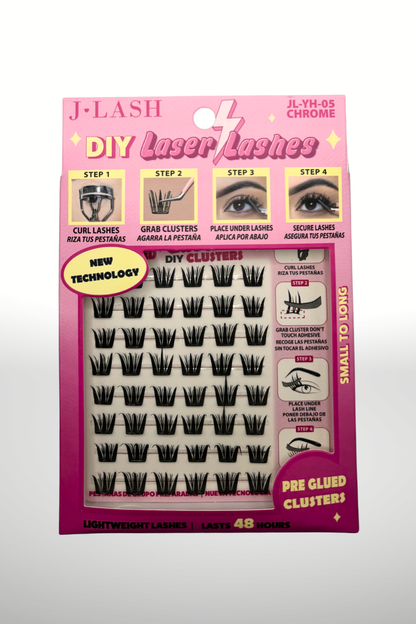 CHROME PRE GLUED CLUSTER LASHES