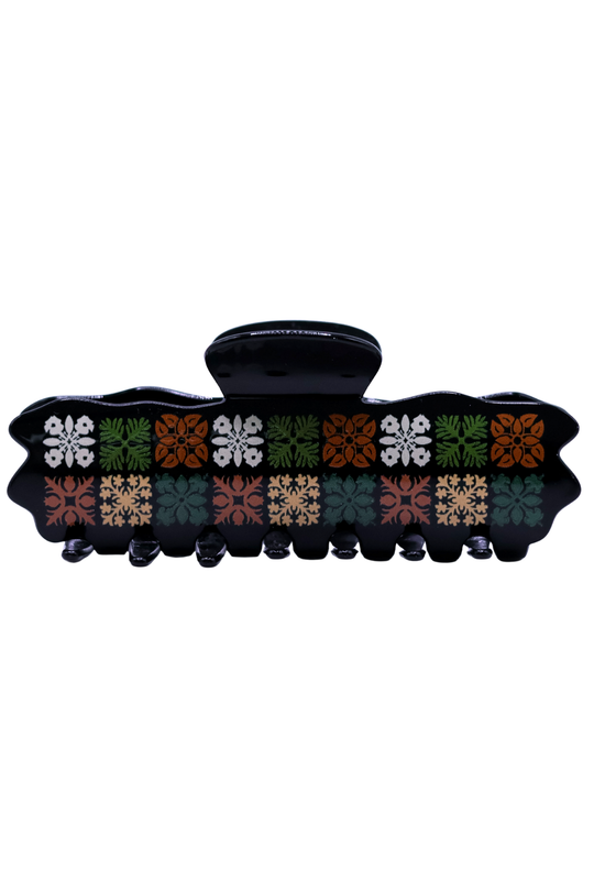 HAWAIIAN QUILT XL CLAW CLIP