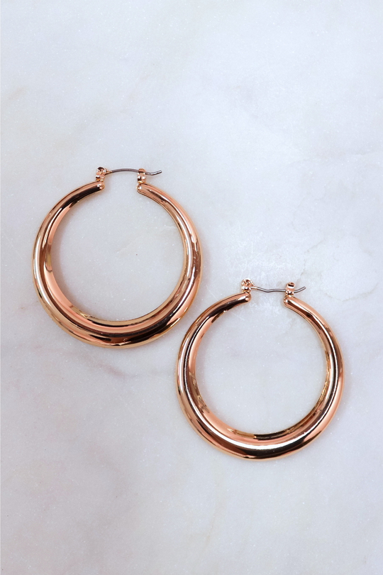 FLAT HOOP EARRINGS