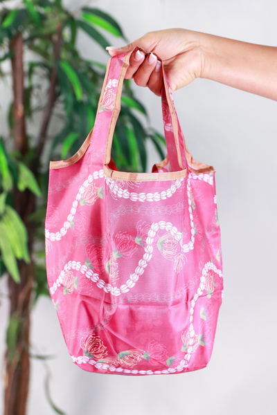 Jeans Warehouse Hawaii - TOTES - MINI OHIA LEHUA FOLDABLE REUSABLE BAG | By GREENWELL PROMOTIONS LTD